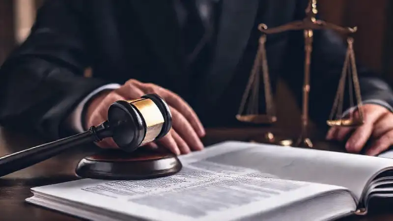 Un abogado firme firma contrato legal