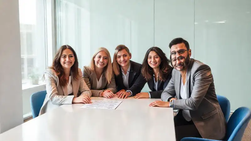 Reunión profesional planifica contratos estratégicos seguros