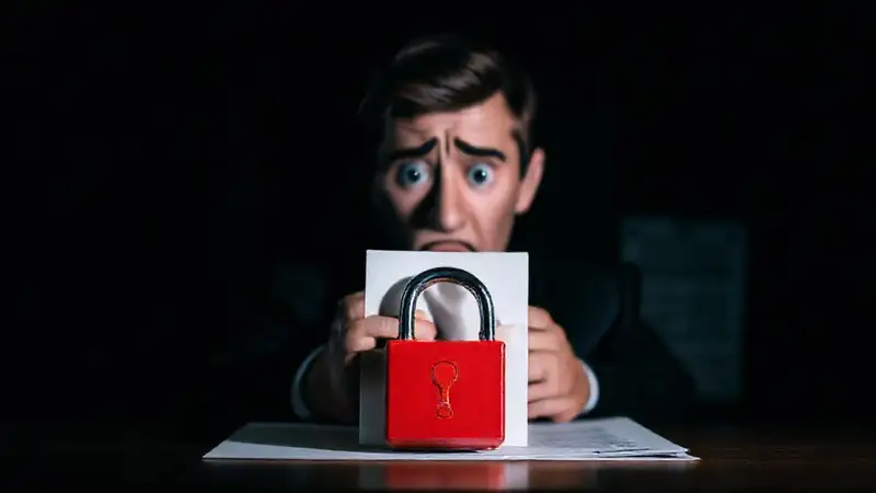 Contrato legal: preocupación y alerta severa