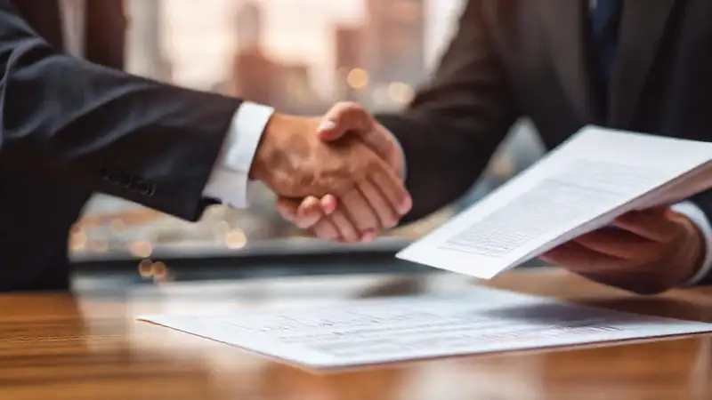 Contrato profesional y acuerdo visual