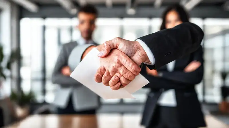 Un apretón de manos transmite confianza profesional