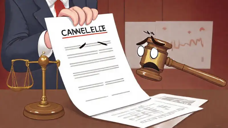 Contrato cancelado genera preocupación legal