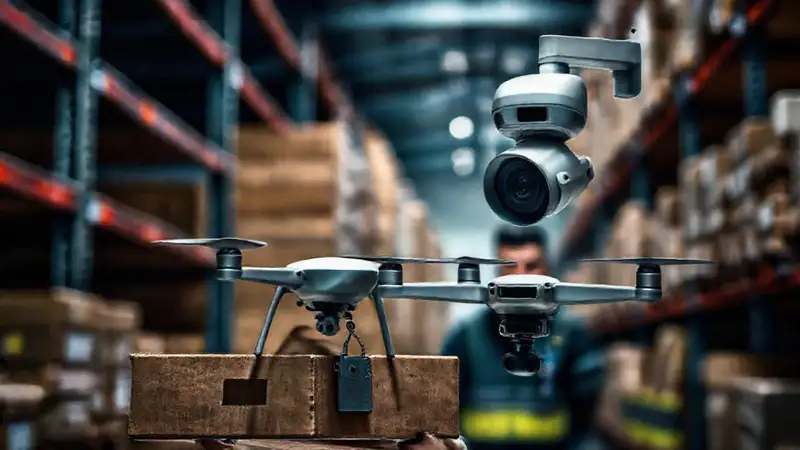 Un dron entrega paquetes seguros