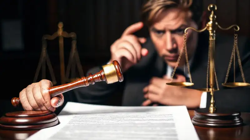 Un contrato legal sentencia justicia severamente