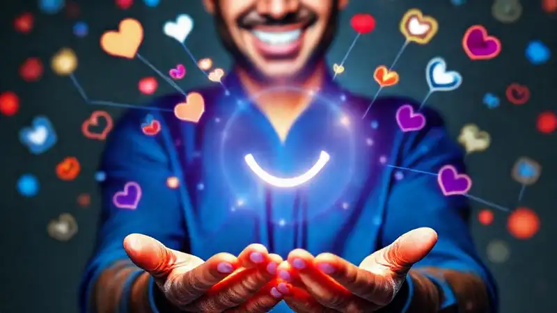 Un influencer sonríe en redes sociales