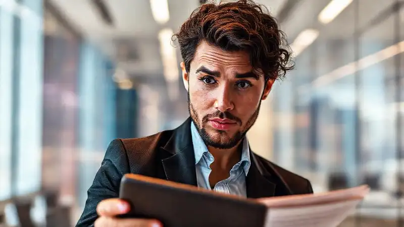 Una tableta digital cuestiona un ambiente moderno