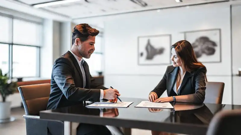 Colaboración de marca profesional y estilizada