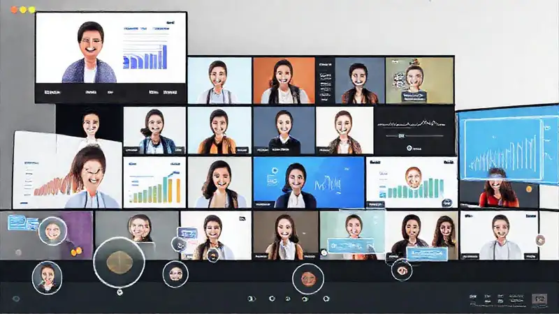 Interfaz webinario: diseño profesional e informativo