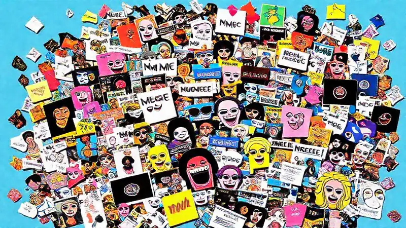 Collage digital vibrante y moderno