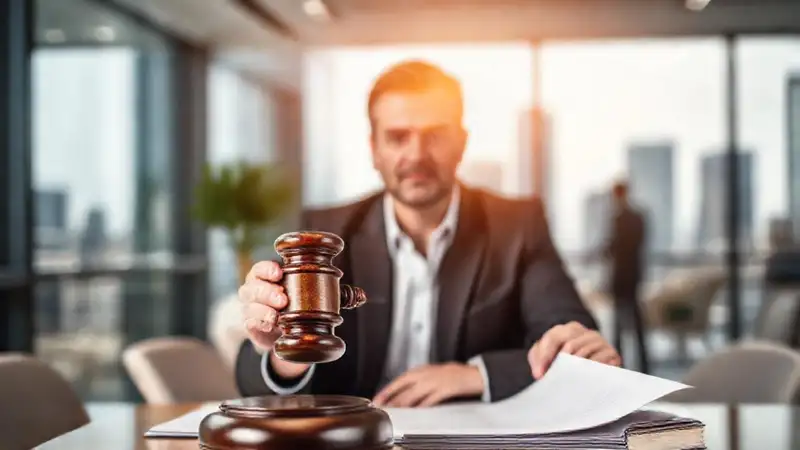 Un influencer serio firma contrato profesionalmente