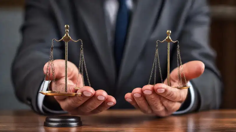 Justicia abstracta se representa con profesionalismo