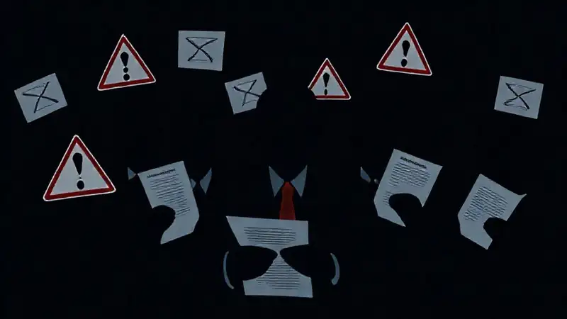 Un contrato corporativo yace en sombras