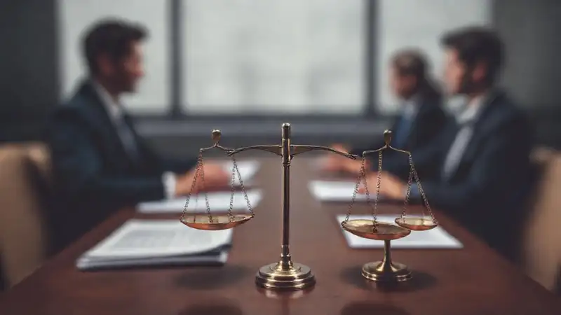 Reunión profesional, equilibrio y reflexión conceptual