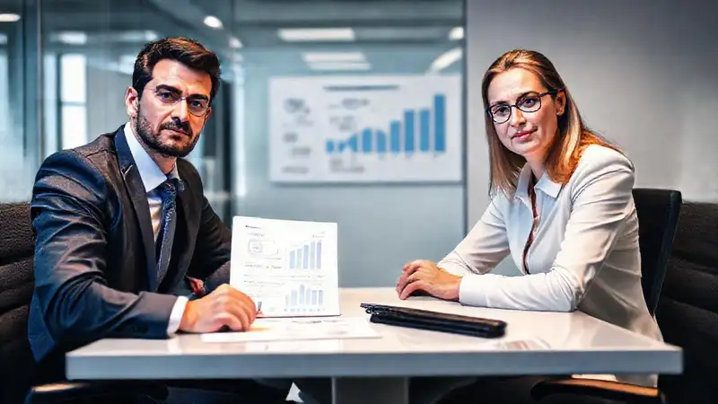 Reunión corporativa seria y profesional