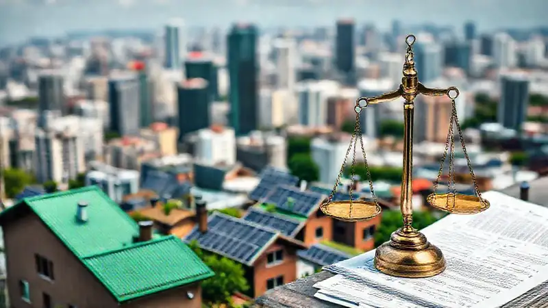 Ciudad sostenible y ecológica en estudio