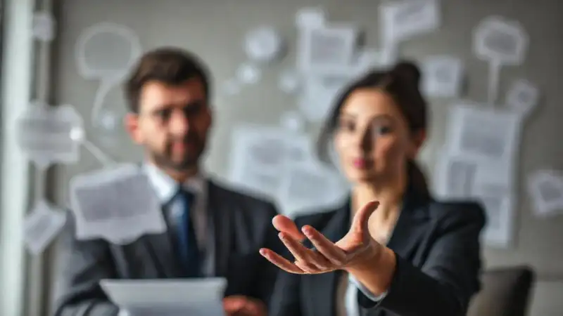 Reunión profesional y contrato legal