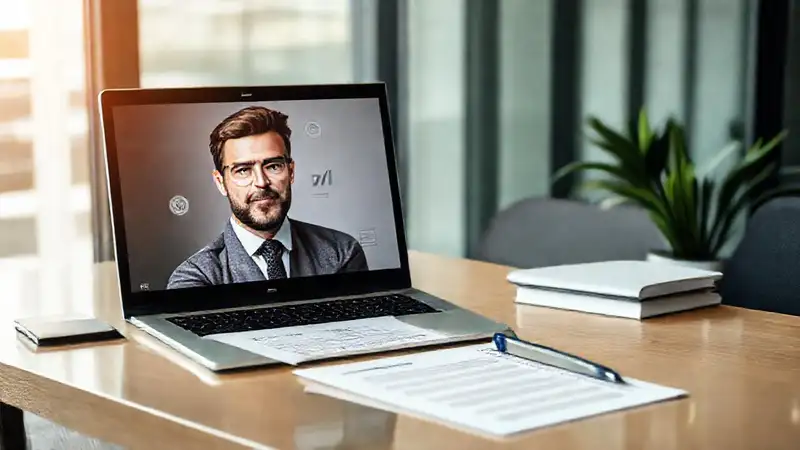 Escritorio moderno con documentos profesionales