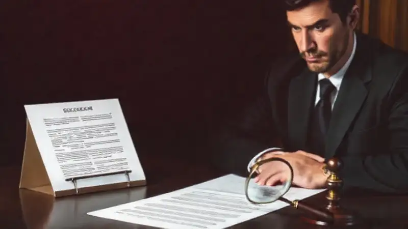Un contrato legal requiere atención profesional