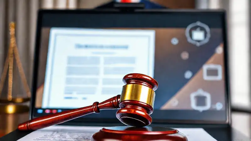 Contrato legal profesional y vibrante