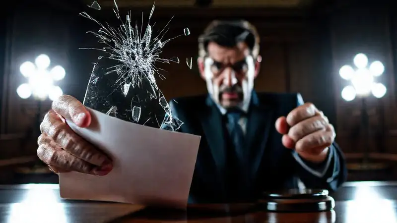 El contrato roto anuncia una sentencia