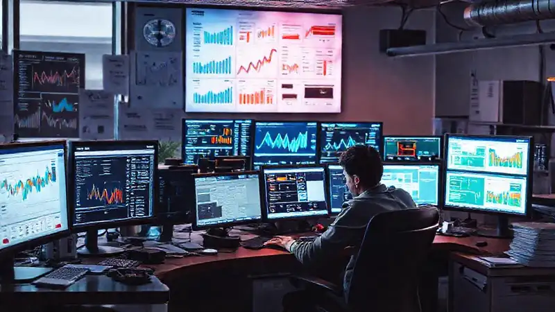 Oficina moderna, ambiente competitivo y tenso