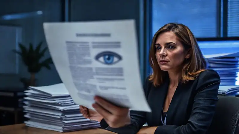 Contrato serio y duradero en oficina