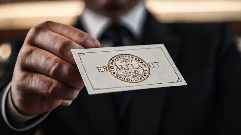 Contrato corporativo con sello diplomático