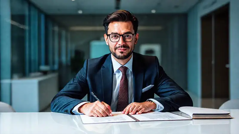 Un influyente profesional firma contrato formalmente