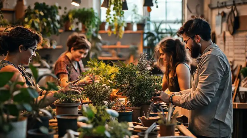 Creatividad colaborativa y ambiente inspirador florecen