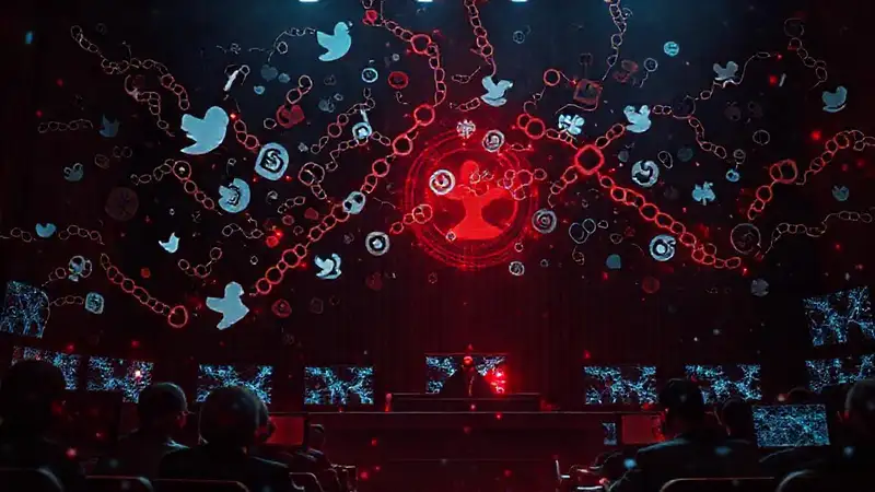 Un contrato legal sombrío y digital