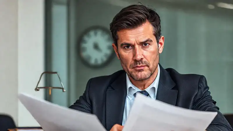 Abogado corporativo enfocado en documentos legales