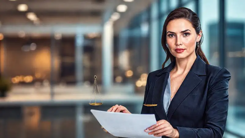 Contrato profesional y justicia en azul