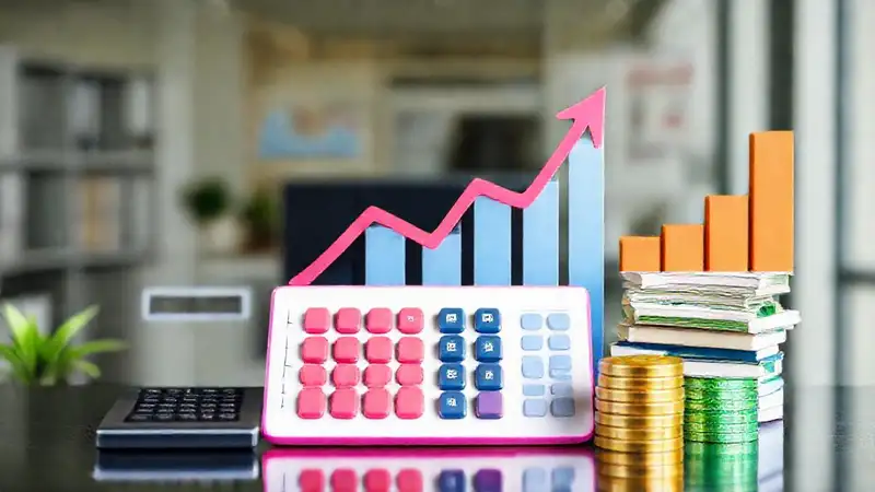 Éxito financiero visualmente claro y optimista