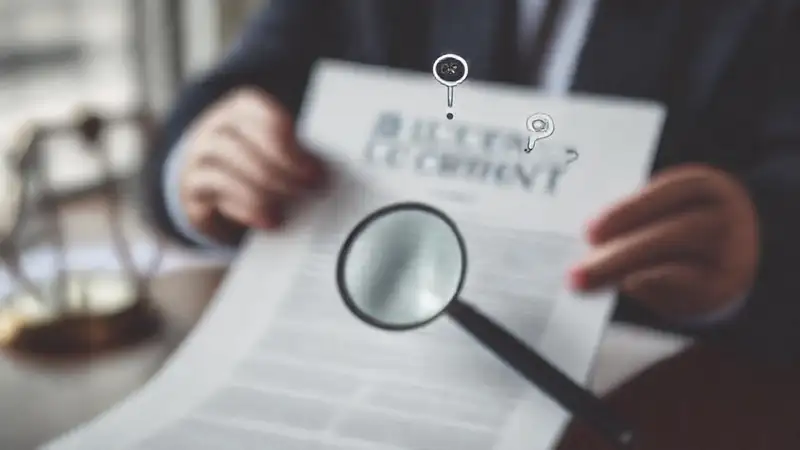 Contrato legal: análisis confuso y digital