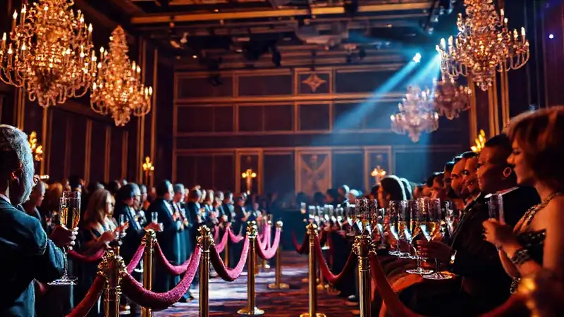 Una gala elegante y lujosa brillaba