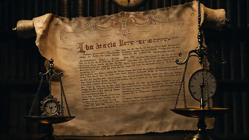 Un contrato antiguo juzga en sombras