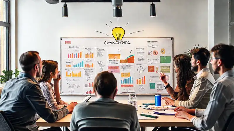 El equipo creativo generó ideas brillantes