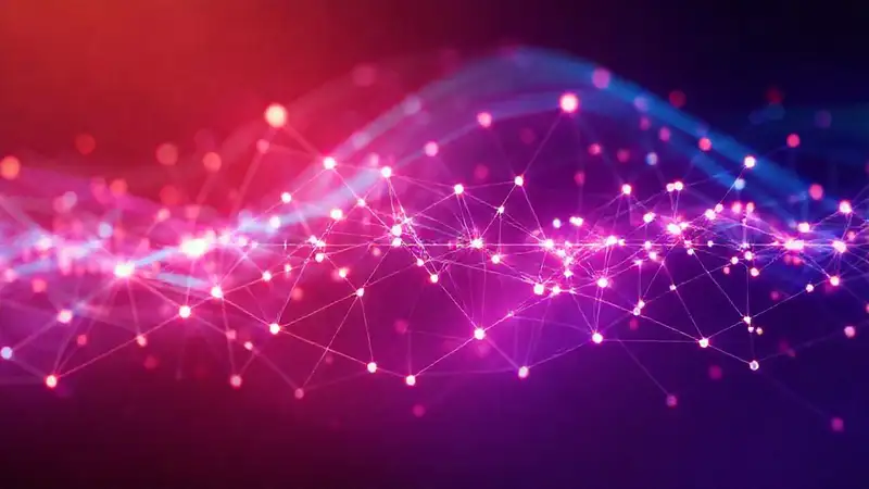 Una red visual análisis vibrante y limpia