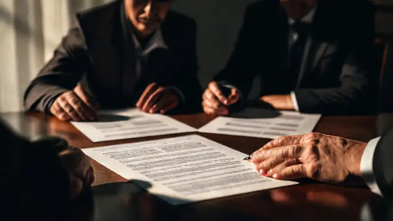 Negociación legal tensa y protocolaria