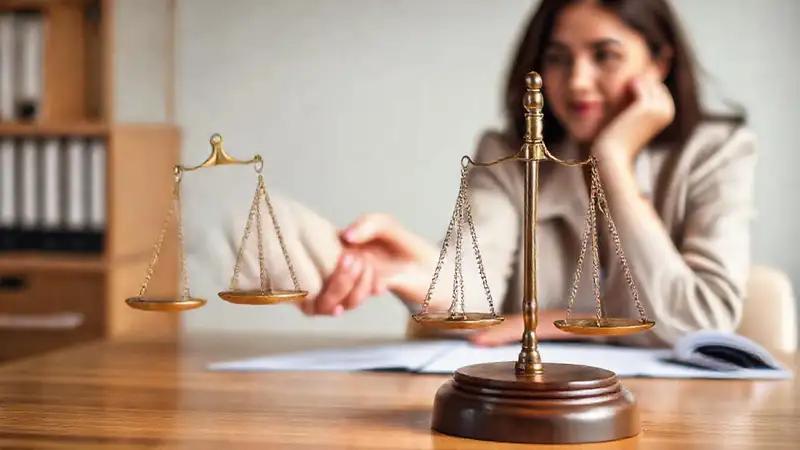 Abogada profesional en entorno legal