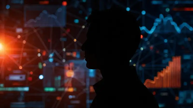 Redes neuronales abstractas, vibrantes y futuristas