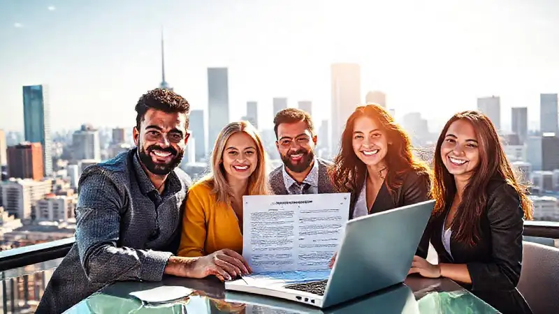 Influencers brillantes promocionan productos digitalmente