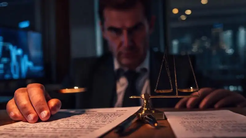 Un documento legal emite un aura oscura