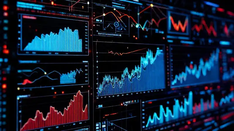 Visualización de datos futurista e impactante