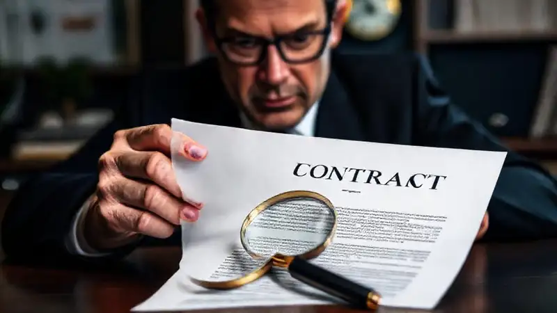 Un contrato profesional se evalúa cuidadosamente