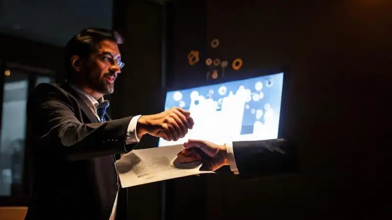 Un influencer cierra un contrato formalmente