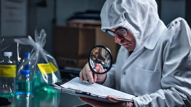 El laboratorio forense analiza pruebas científicas