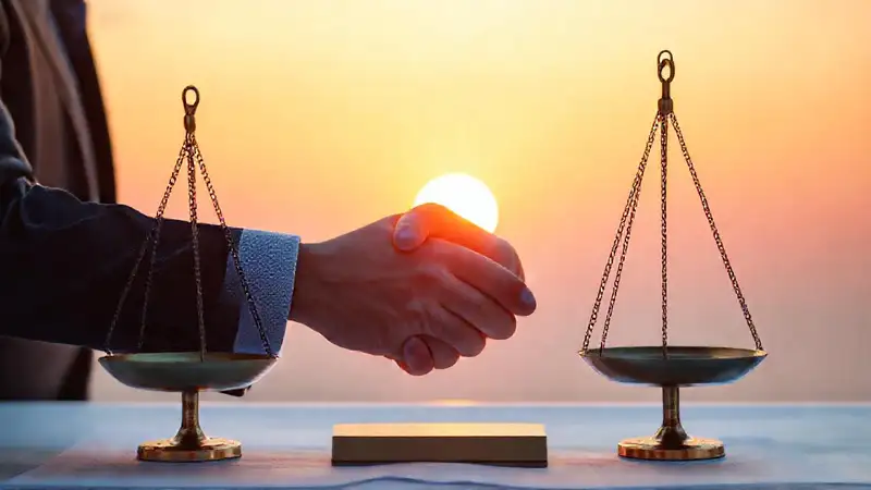 Un acuerdo legal se celebra con justicia