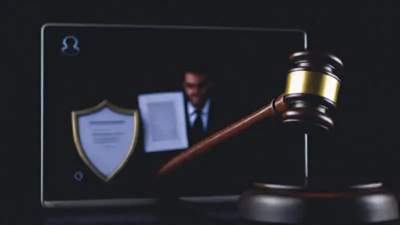 El influencer firma un contrato legal