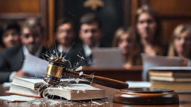 El tribunal refleja un drama legal sombrío